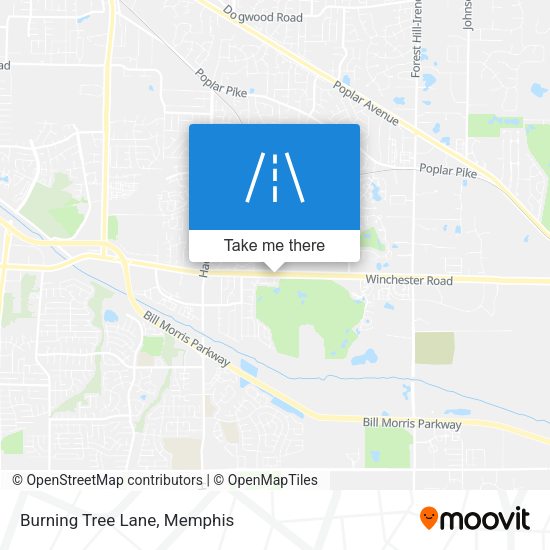 Mapa de Burning Tree Lane