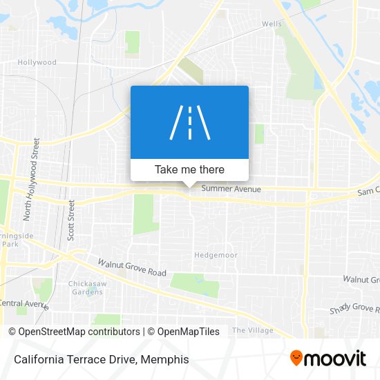 California Terrace Drive map