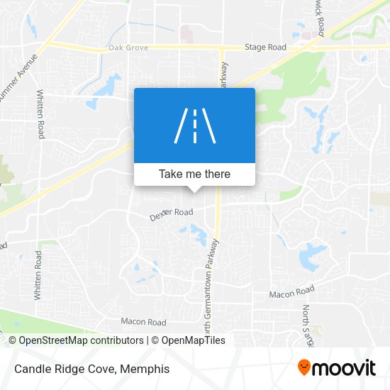 Mapa de Candle Ridge Cove