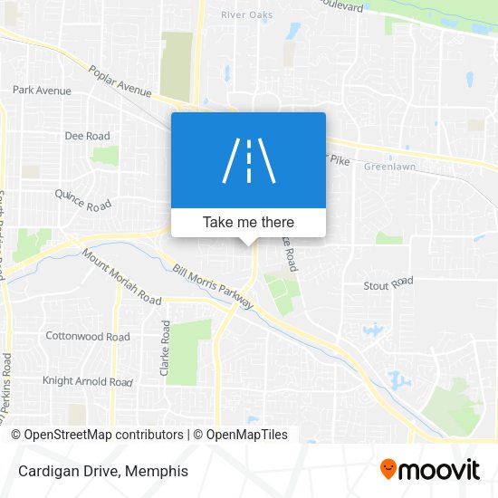 Mapa de Cardigan Drive