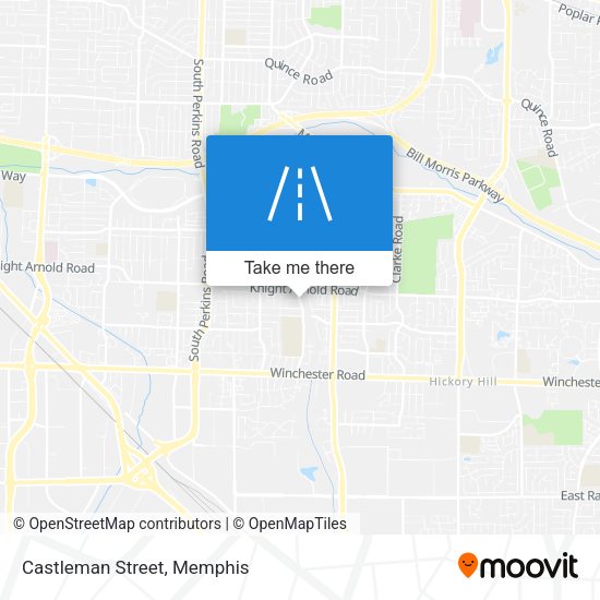 Mapa de Castleman Street