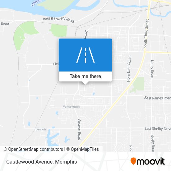 Mapa de Castlewood Avenue