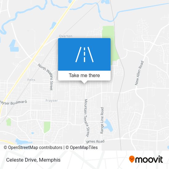 Mapa de Celeste Drive
