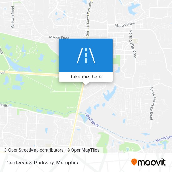 Mapa de Centerview Parkway