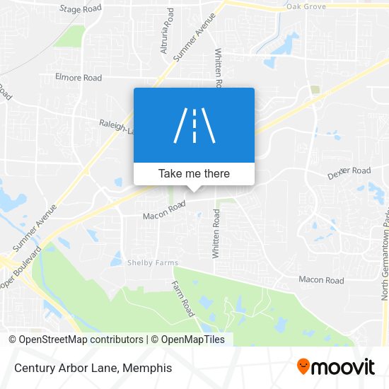 Mapa de Century Arbor Lane