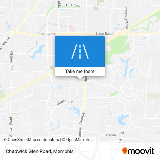 Chadwick Glen Road map