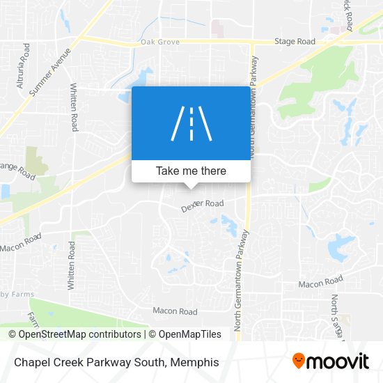 Chapel Creek Parkway South map