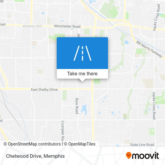 Chelwood Drive map