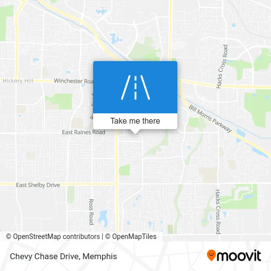 Chevy Chase Drive map