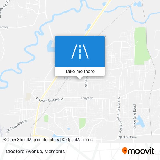 Mapa de Cleoford Avenue