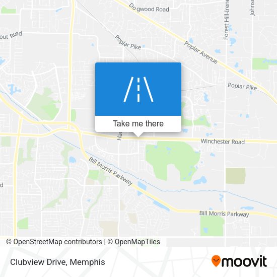 Mapa de Clubview Drive