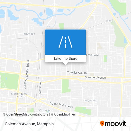Mapa de Coleman Avenue
