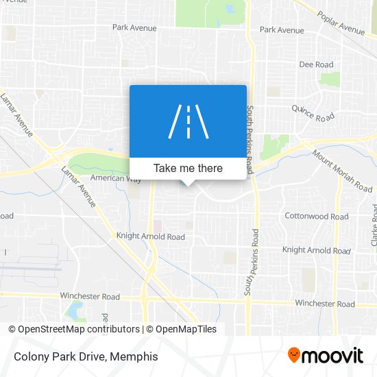 Colony Park Drive map