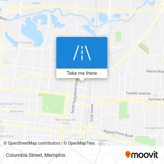 Mapa de Columbia Street