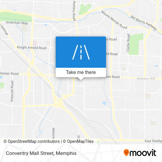 Conventry Mall Street map