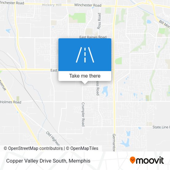 Copper Valley Drive South map