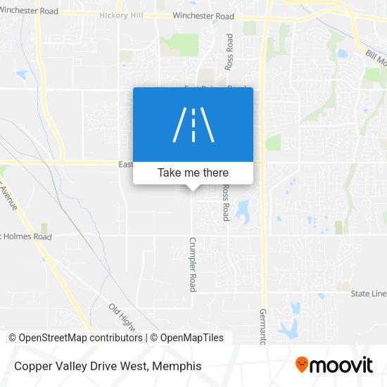 Mapa de Copper Valley Drive West