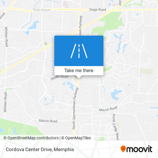 Cordova Center Drive map