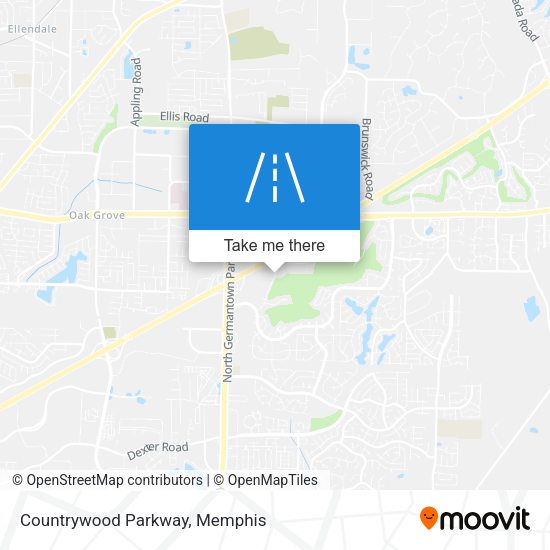 Mapa de Countrywood Parkway