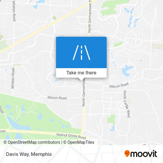 Mapa de Davis Way