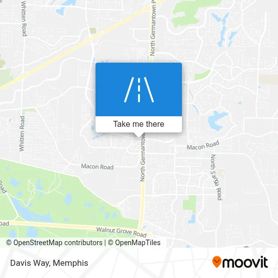 Davis Way map