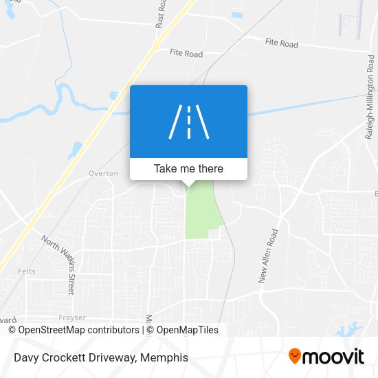 Davy Crockett Driveway map
