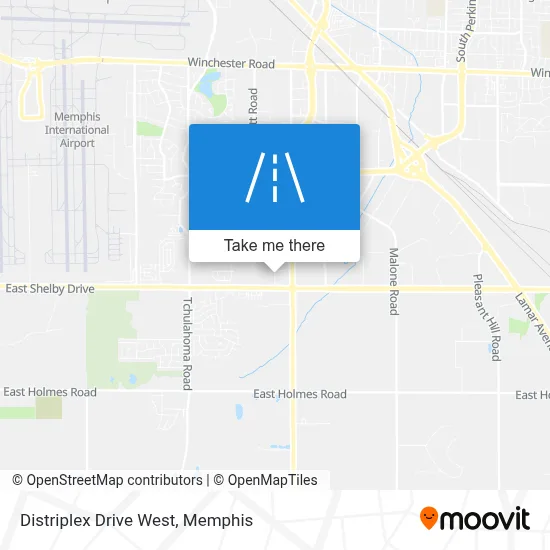 Distriplex Drive West map
