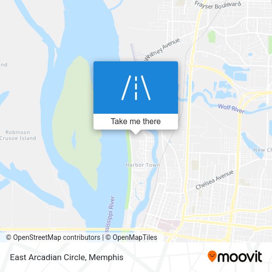 East Arcadian Circle map
