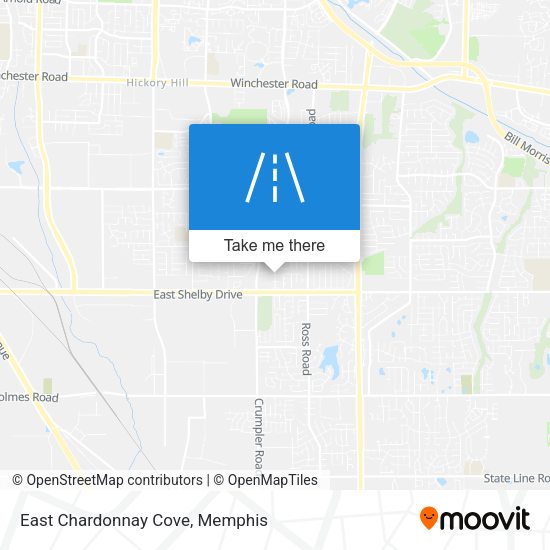 East Chardonnay Cove map