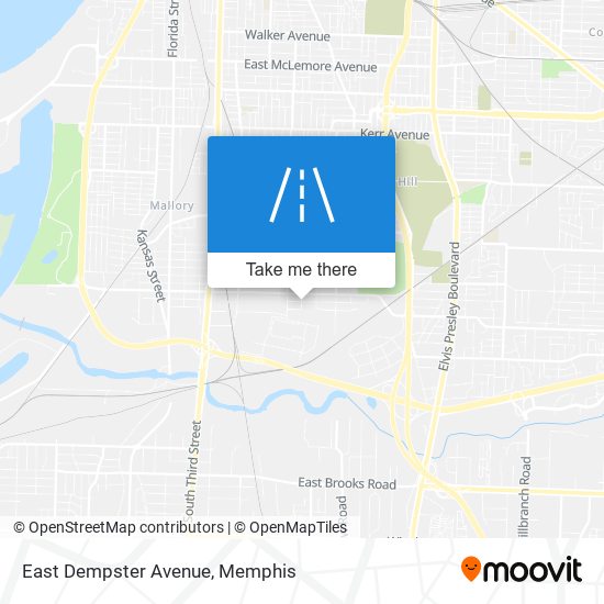 East Dempster Avenue map