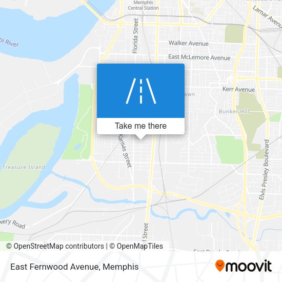 Mapa de East Fernwood Avenue