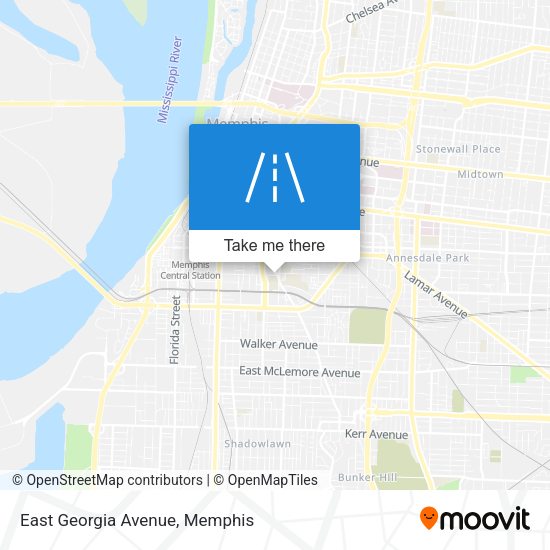 Mapa de East Georgia Avenue