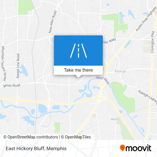 Mapa de East Hickory Bluff