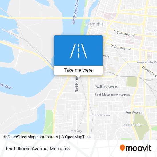 East Illinois Avenue map