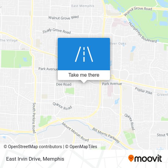 East Irvin Drive map