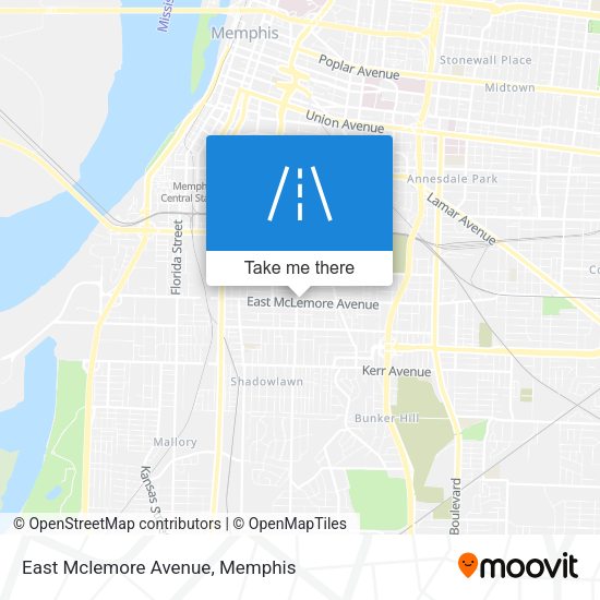 Mapa de East Mclemore Avenue