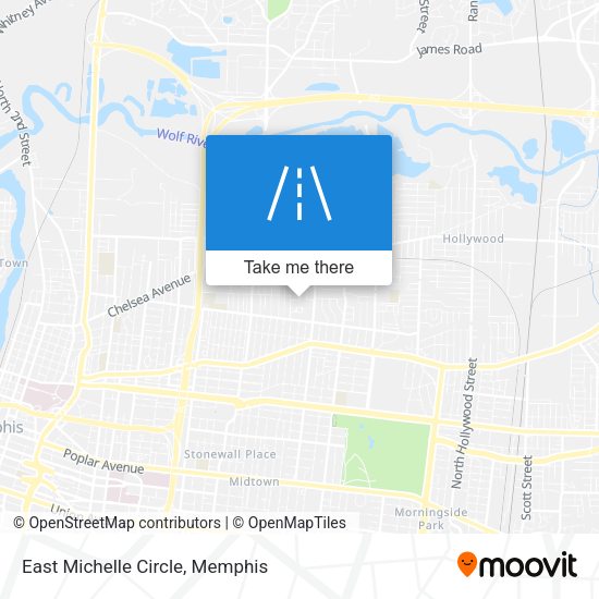 East Michelle Circle map