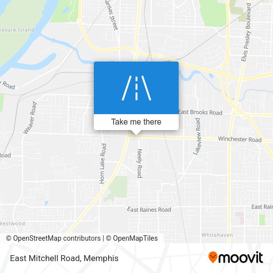 East Mitchell Road map