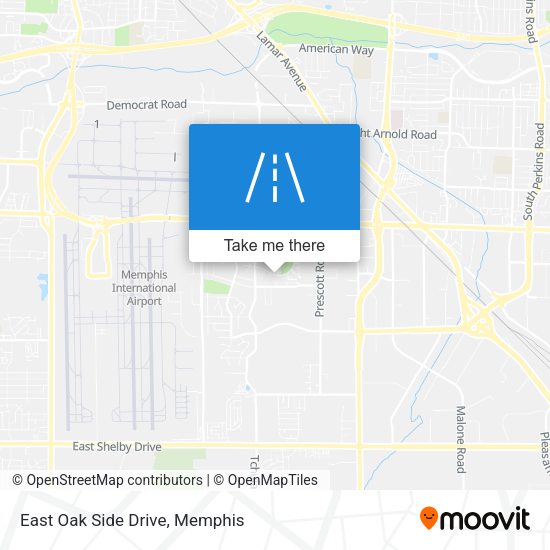 Mapa de East Oak Side Drive
