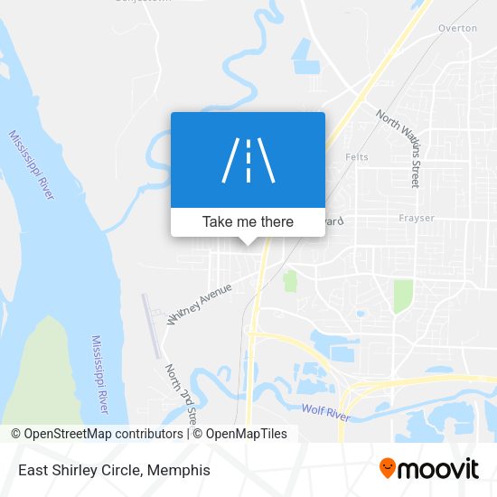 East Shirley Circle map