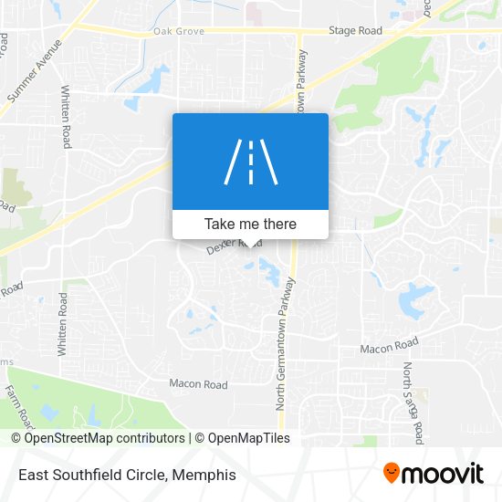 East Southfield Circle map