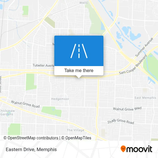 Eastern Drive map