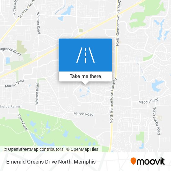 Emerald Greens Drive North map