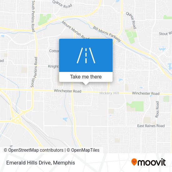 Emerald Hills Drive map