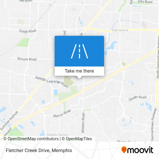 Mapa de Fletcher Creek Drive