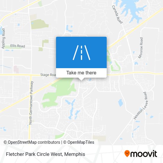 Fletcher Park Circle West map