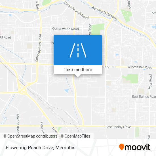 Mapa de Flowering Peach Drive