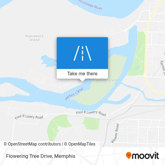 Flowering Tree Drive map