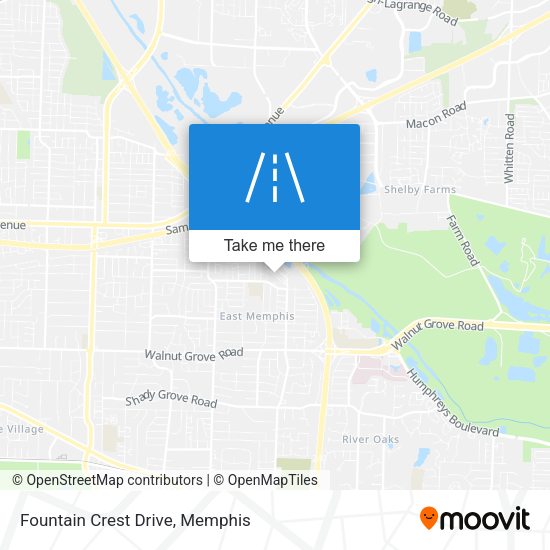Mapa de Fountain Crest Drive