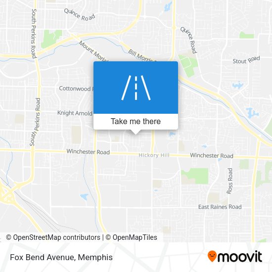 Mapa de Fox Bend Avenue